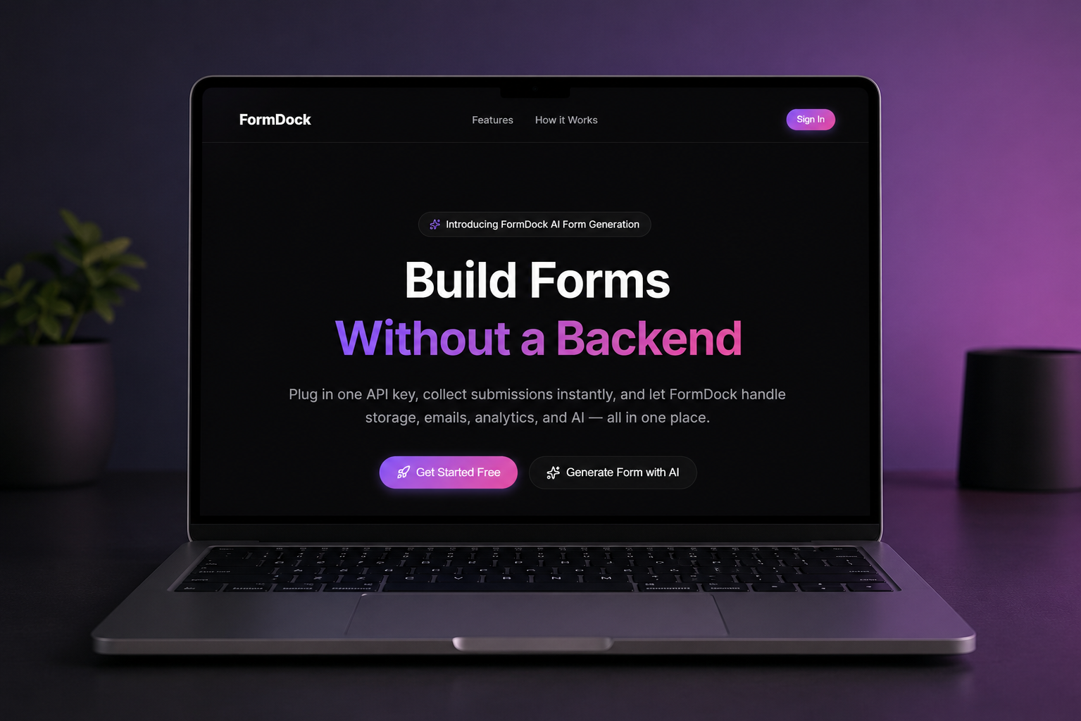 FormDock Backend-as-a-Service Platform